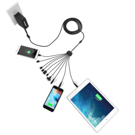 4 câbles USB multi-chargeurs pour iPhone et iPad