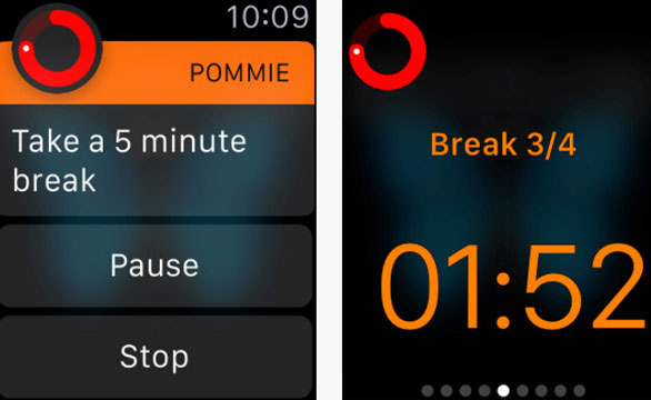 5 applications Pomodoro pour Apple Watch