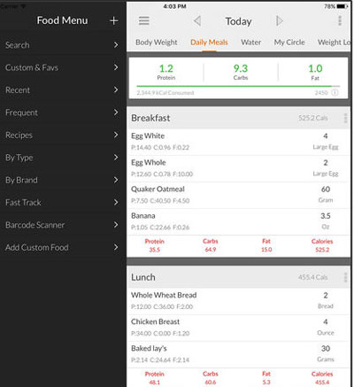 5 applications de suivi des macro-nutriments pour iPhone