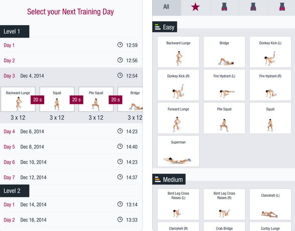 6 Applications iPhone pour un Entrainement des Fessiers pour un Fondement Parfait