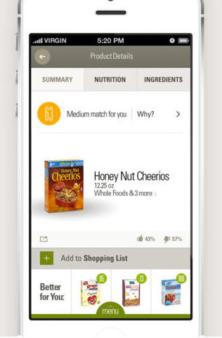 7 applications iOS pour des substituts alimentaires