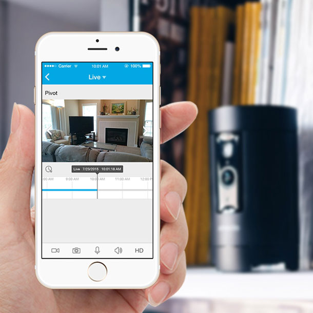 Appareil photo robotique 360° et hub pour habitat intelligents
