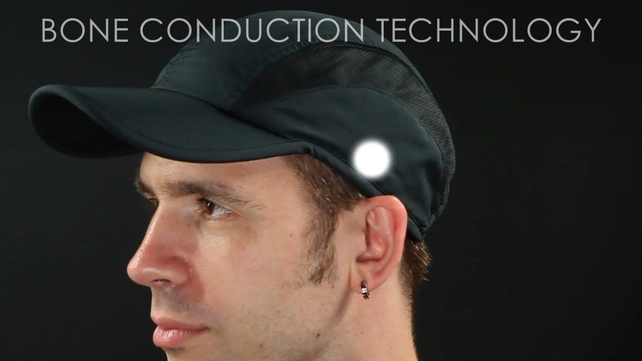 Casque Bluetooth intégré dans un chapeau avec conduction osseuse cynaps