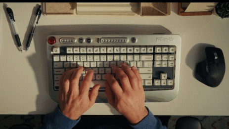 Clavier mécanique qui compte les mots