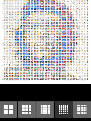 Convertir les pixels en émojis sur iPhone emojify