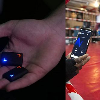 6 gants de boxe et capteurs pour iPhone à connecter