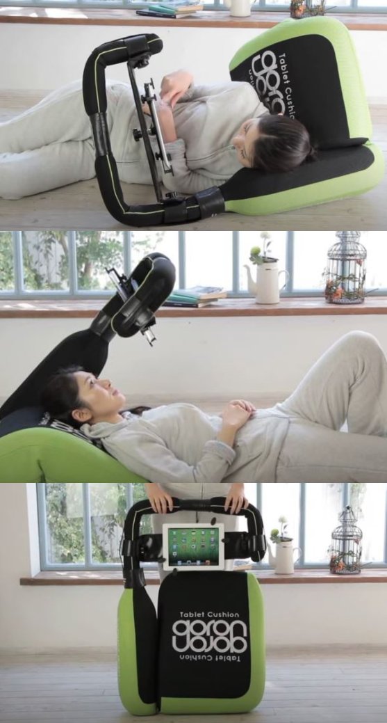 Coussin pour tablette Goron, idéal pour les propriétaires de tablette paresseux