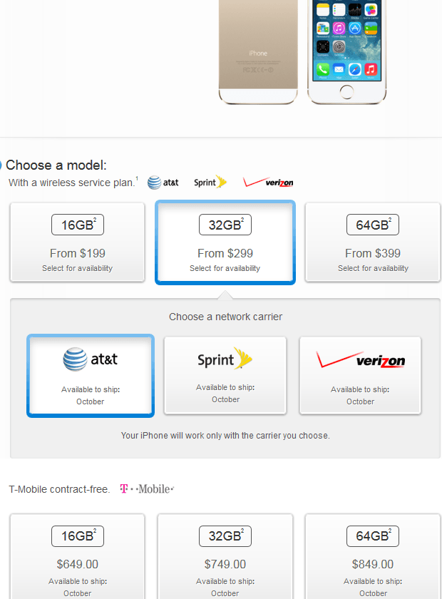 Expédition de l’iPhone 5s, démontage de l’iPhone 5C