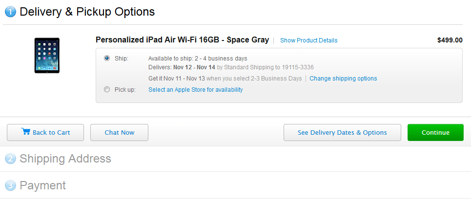 L’iPad Air est maintenant expédié, date d’expédition Walmart