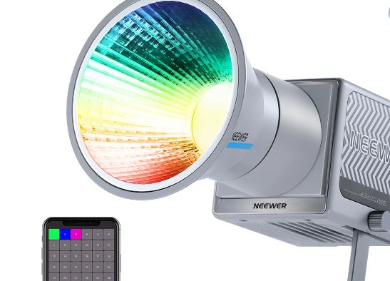 Lumière vidéo portable connectée NEEWER HS60C Pro avec application