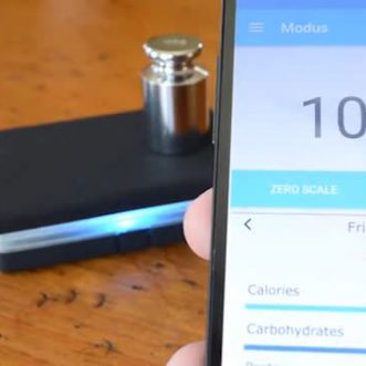 Balançoire de suivi nutritionnel compatible avec l’application Modus