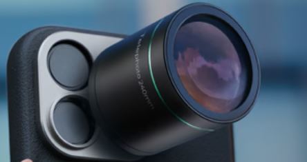 Objectif télescopique REEFLEX 240mm super télé pour iPhone 16