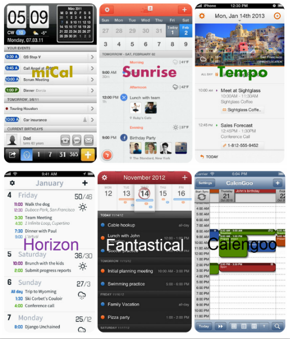 Plus de 75 applications de calendrier iPhone et iPad pour la chasse, les anniversaires et les professionnels