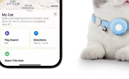 Suivi de chat connecté HONGTOP H avec prise en charge de Apple Find My