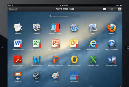 Utiliser des applications PC et Mac sur iPad parallels access