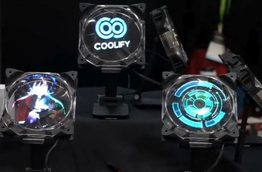Ventilateur PC holographique connecté avec application