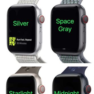 Quelles sont les couleurs disponibles pour l’Apple Watch Series 7 ?