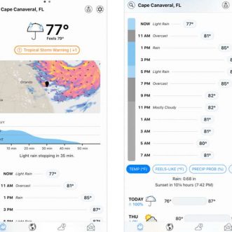 Où est l’application météo Dark Sky pour iPhone ?