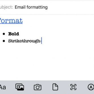 Comment formater vos emails sur iPhone
