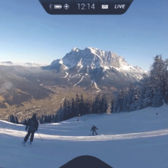 Lunettes de réalité augmentée RideOn pour les sports d’hiver