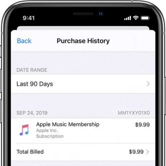 Comment voir les achats récents liés à votre Apple ID sur iPhone