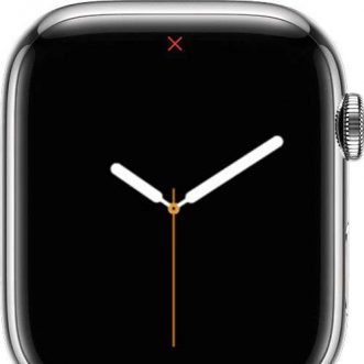 Qu’est-ce que ce « X » rouge sur ma montre Apple ?
