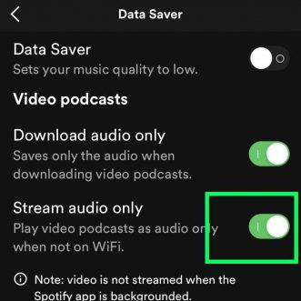 Comment désactiver la vidéo dans les podcasts Spotify ?