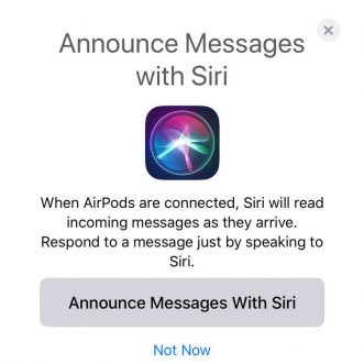 Comment faire lire automatiquement les SMS à Siri sur vos AirPods