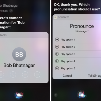 Comment corriger la prononciation du nom dans Siri sur iPhone