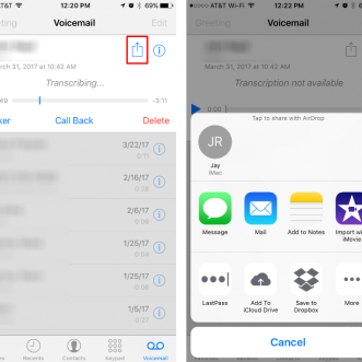 Comment transférer un message vocal d’un iPhone vers un autre appareil ?