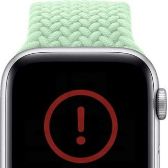 Qu’est-ce que le point d’exclamation rouge sur ma montre Apple ?