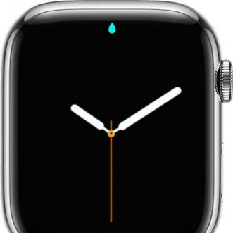 Qu’est-ce que la goutte d’eau sur ma montre Apple ?