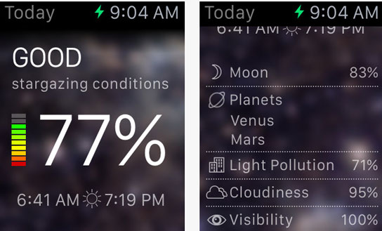 5 applications d’astronomie pour Apple Watch