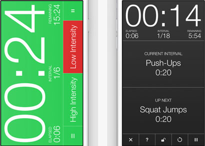 6 applications Tabata pour iPhone et iPad
