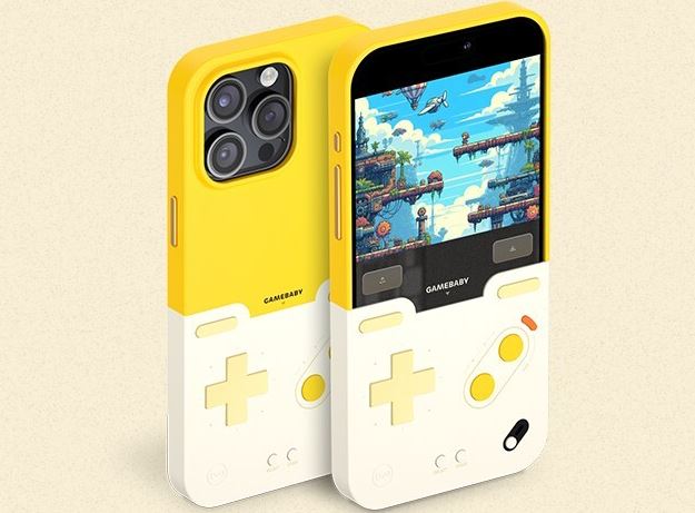 Étui de contrôleur de jeu rétro GameBaby pour iPhone 16 Pro Max