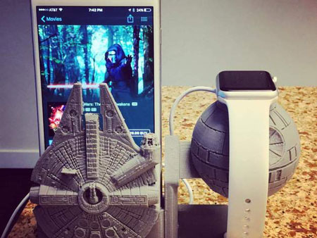 5 enceintes et accessoires Death Star de Star Wars pour iPhone et Apple Watch