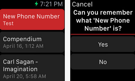 4 applications de cartes mémoire pour Apple Watch