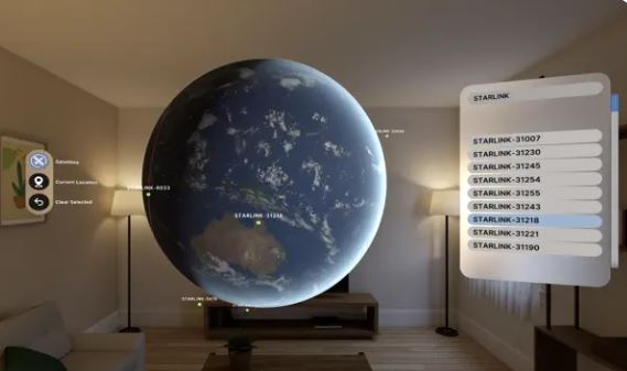 Suivi de satellites Terra Sync pour Vision Pro