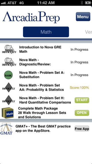 5 applications iPhone/iPad pour les mathématiques du GRE