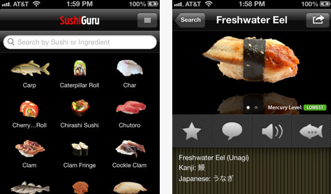 4 applications iPhone et iPad incroyables pour les amateurs de sushi