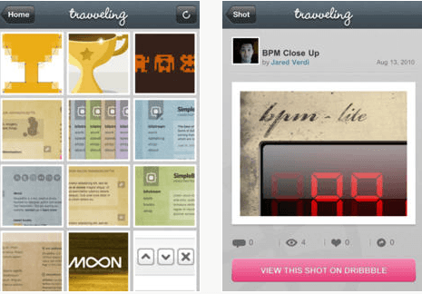 5 applications iPhone incroyables pour les fans de Dribbble