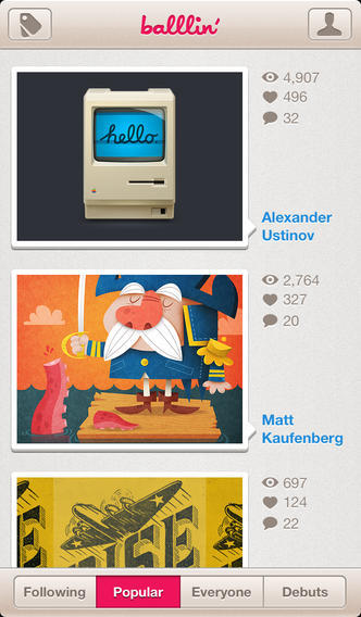 5 applications iPhone incroyables pour les fans de Dribbble