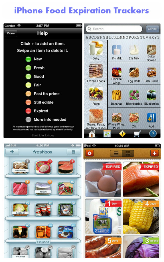 4 applications iPhone pour suivre les dates de péremption des aliments