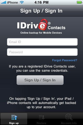 Applications de sauvegarde des contacts pour iOS