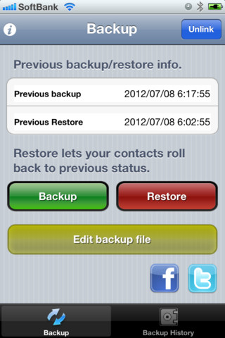 Applications de sauvegarde des contacts pour iOS