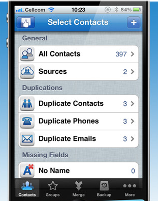 Applications de sauvegarde des contacts pour iOS