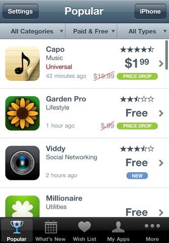 Découvrez des apps iPhone et iPad gratuites ou en promotion