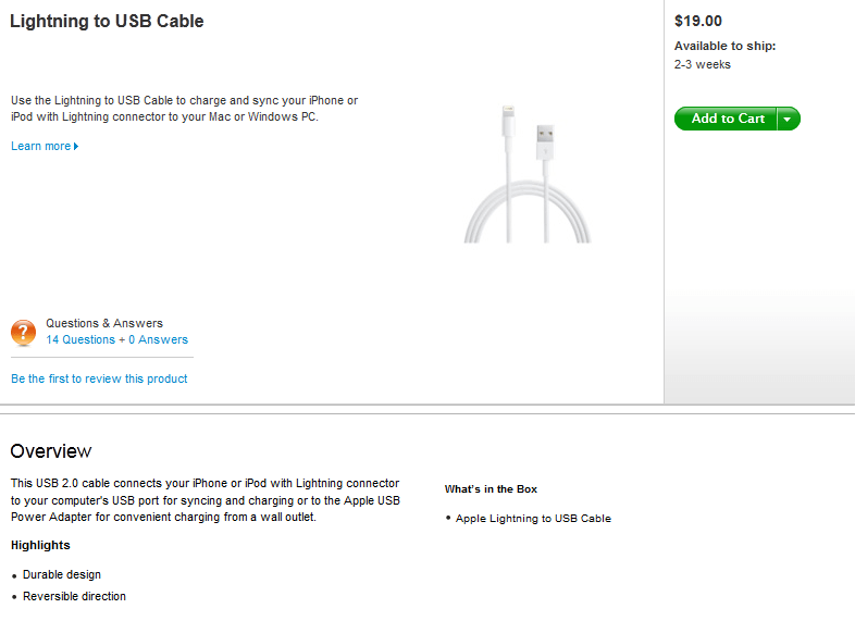 Précommande de l’iPhone 5, les adaptateurs Lightning vers HDMI/VGA en route
