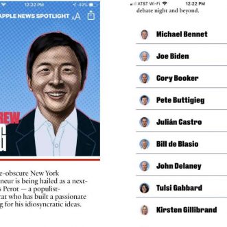 Apple News lance un guide sur les « espoirs démocrates » à l’approche du premier débat de 2020