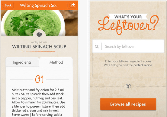 4 applications iPhone pour les restes de nourriture afin d’en sauver